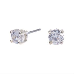 ✨Sterling silver cubic zirconia 4mm earnings